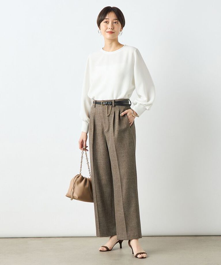 NOLLEY'S sophi「ジョーゼットボリュームスリーブブラウス」|シャツ・ブラウス|