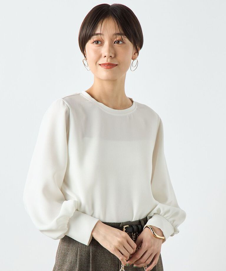 NOLLEY'S sophi「ジョーゼットボリュームスリーブブラウス」|シャツ・ブラウス|