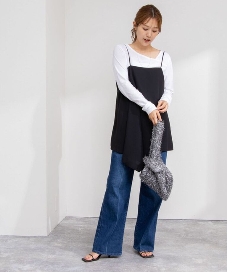 NOLLEY'S「ハイツイストコットンアシメ2WAYプルオーバーカットソー」|Tシャツ・カットソー|