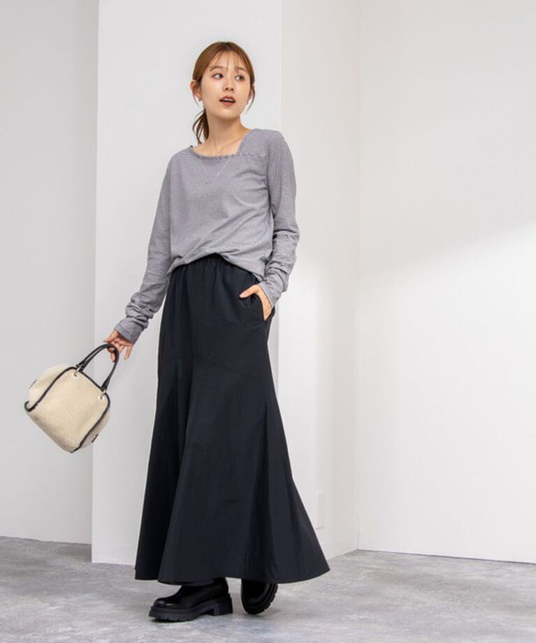 NOLLEY'S「ハイツイストコットンアシメ2WAYプルオーバーカットソー」|Tシャツ・カットソー|