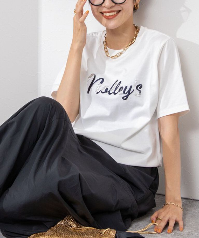 NOLLEY'S「ノーリーズ刺繍Tシャツ」|Tシャツ・カットソー|
