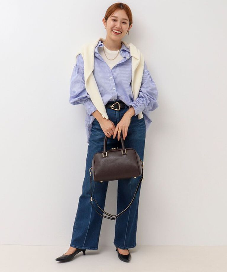 NOLLEY'S「《手洗い可能》ESPOIR 16G片畦クルーネックカーディガン」|カーディガン|