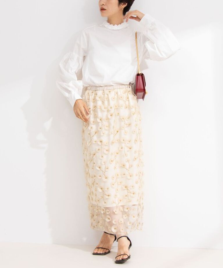 NOLLEY'S「【MARILYN MOON/マリリーンムーン】tuck frill sleeve blouse」|シャツ・ブラウス|