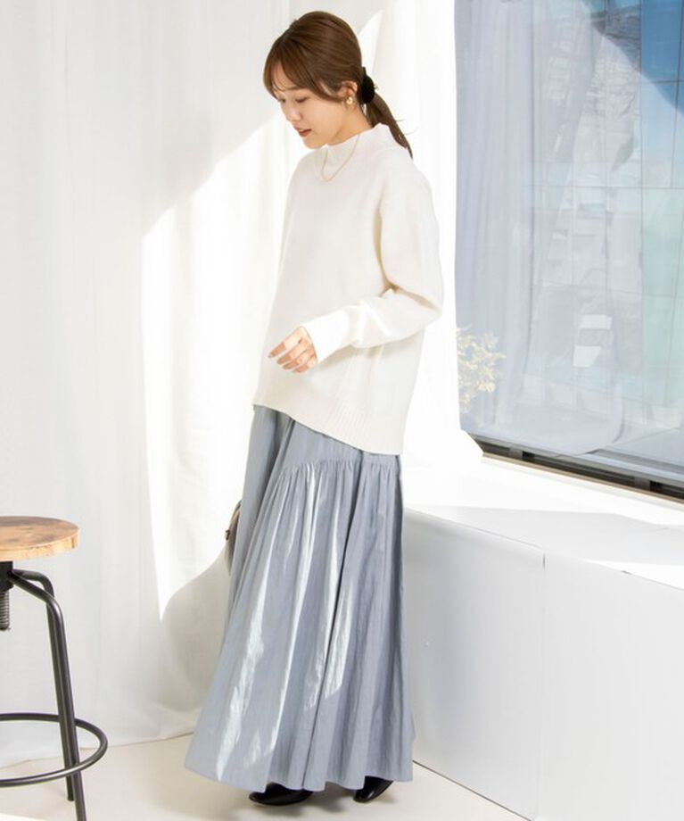 NOLLEY'S「《全骨格対応》カシミヤ混MUSICハイネックプルオーバーニット 24AW」|ニット・セーター|