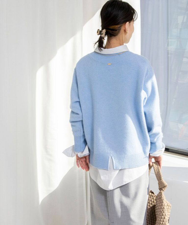 NOLLEY'S「《全骨格対応》カシミヤ混MUSICハイネックプルオーバーニット 24AW」|ニット・セーター|