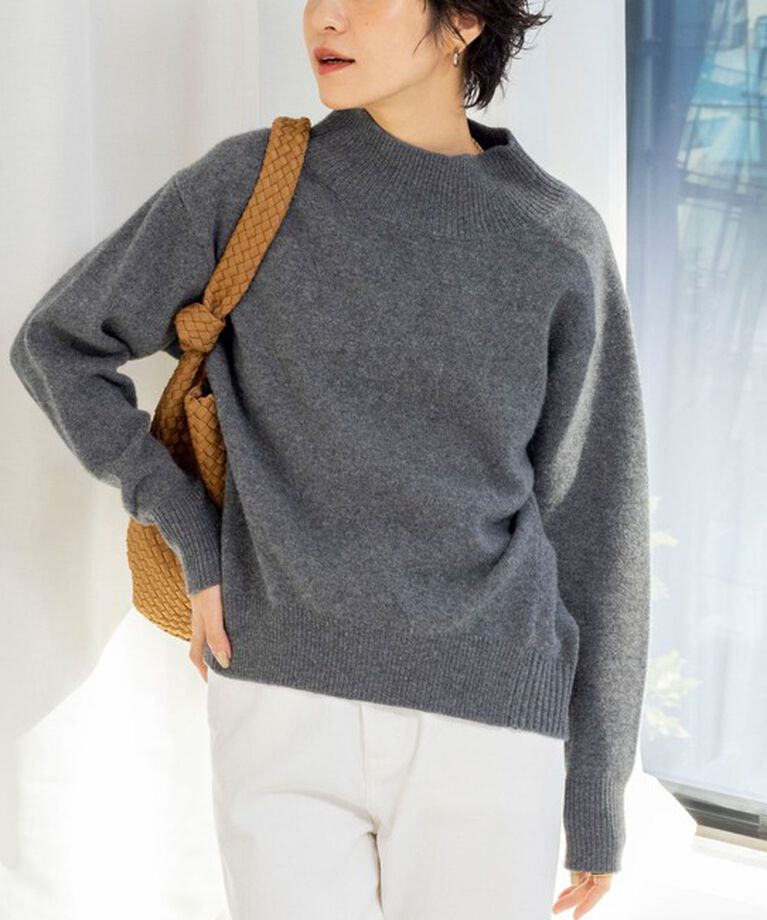 NOLLEY'S「《全骨格対応》カシミヤ混MUSICハイネックプルオーバーニット 24AW」|ニット・セーター|