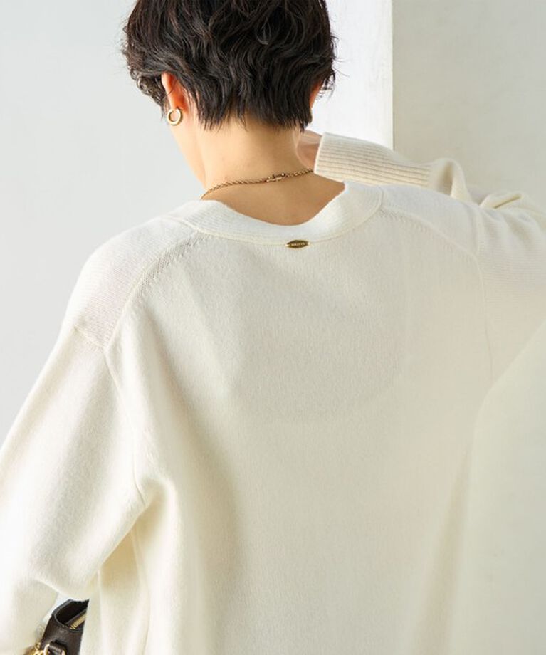 NOLLEY'S「カシミヤ混MUSICゆったりVネックカーディガン 24AW」|カーディガン|