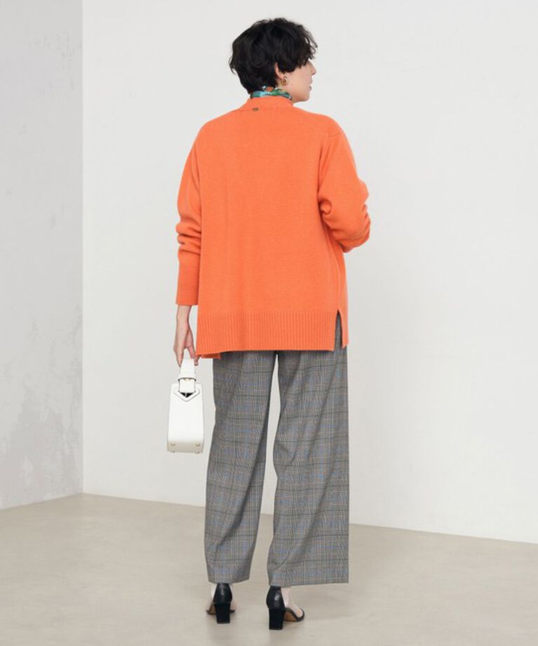 NOLLEY'S「カシミヤ混MUSICゆったりVネックカーディガン 24AW」|カーディガン|