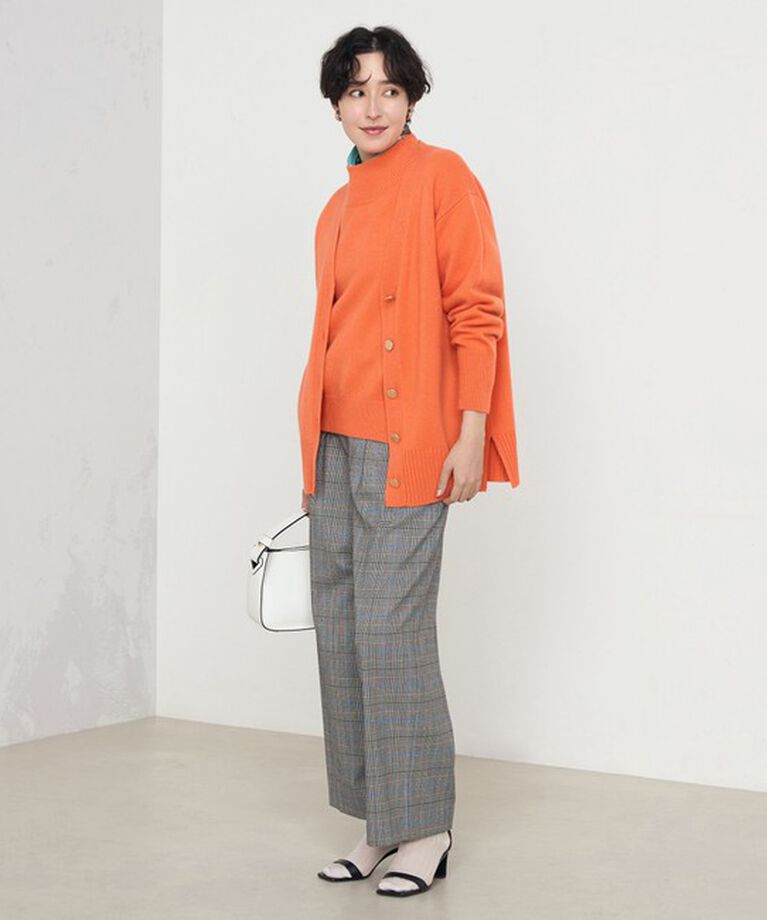 NOLLEY'S「カシミヤ混MUSICゆったりVネックカーディガン 24AW」|カーディガン|