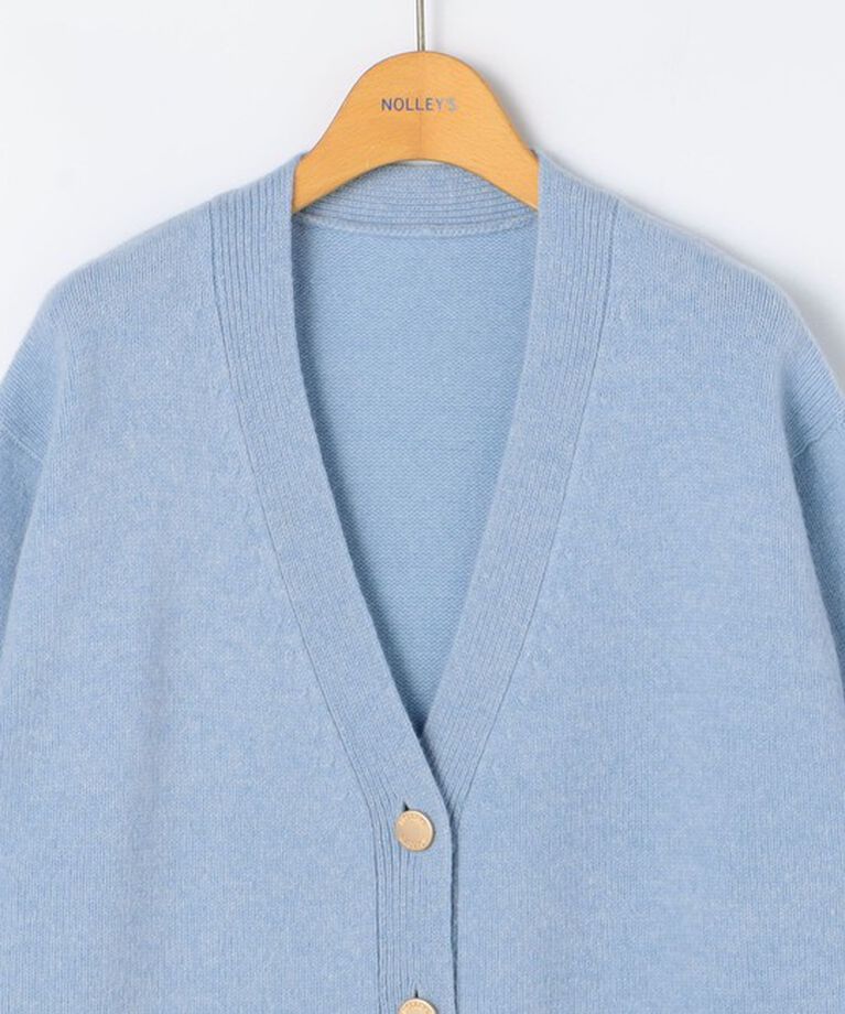 NOLLEY'S「カシミヤ混MUSICゆったりVネックカーディガン 24AW」|カーディガン|