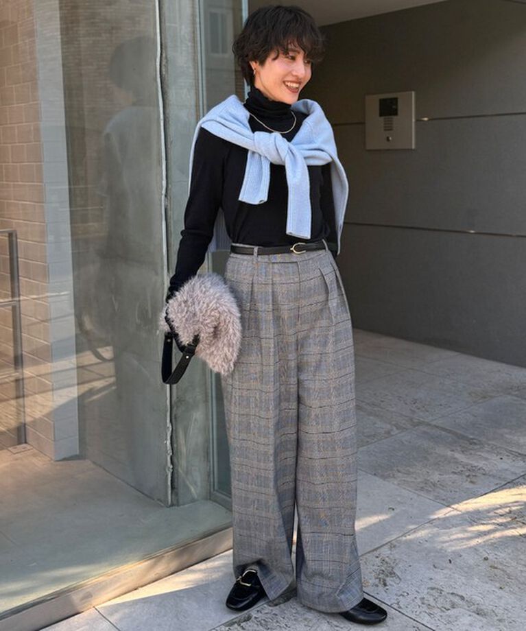 NOLLEY'S「カシミヤ混MUSICゆったりVネックカーディガン 24AW」|カーディガン|
