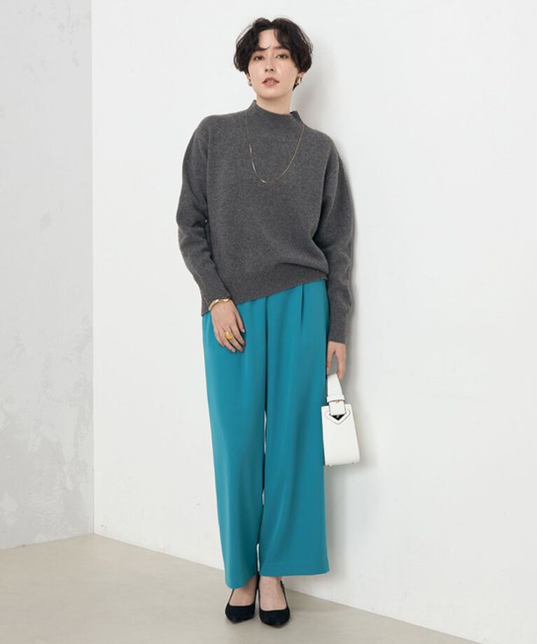 NOLLEY'S「《セットアップ対応》ウォッシャブルダブルクロスワイドパンツ」|その他|