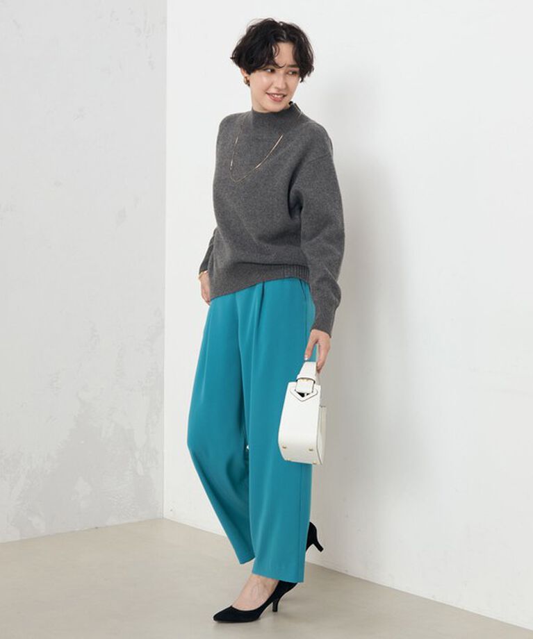 NOLLEY'S「《セットアップ対応》ウォッシャブルダブルクロスワイドパンツ」|その他|