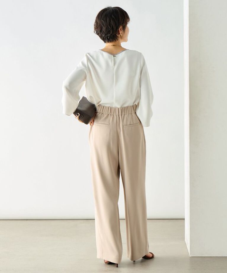 NOLLEY'S「《セットアップ対応》ウォッシャブルダブルクロスワイドパンツ」|その他|