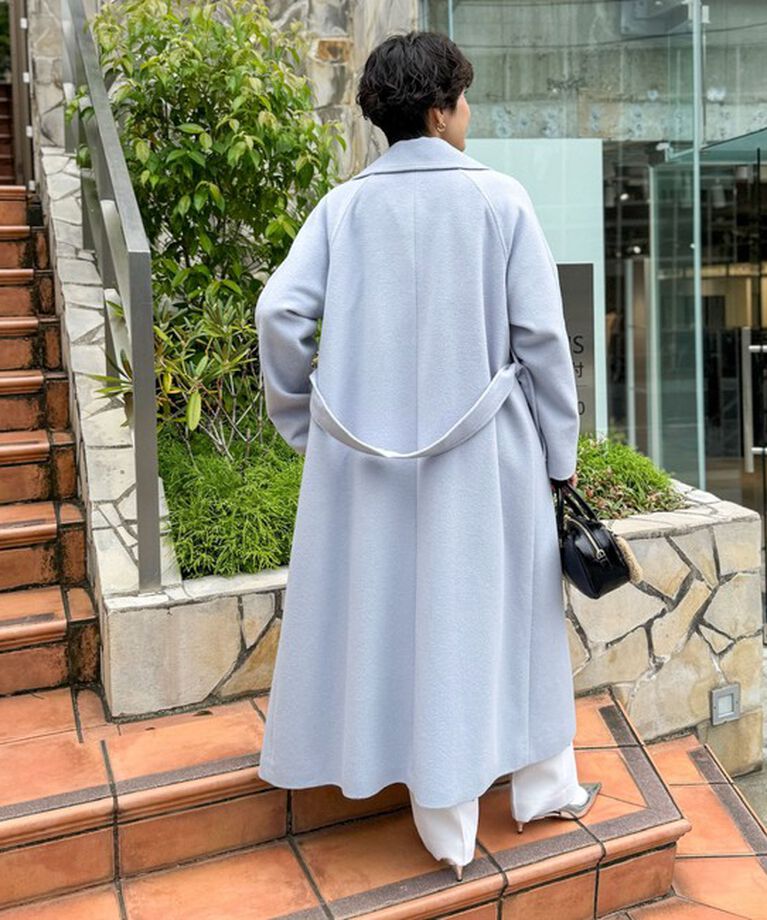 NOLLEY'S sophi「アンゴラロングベルテッドコート 24AW」|ダッフルコート|