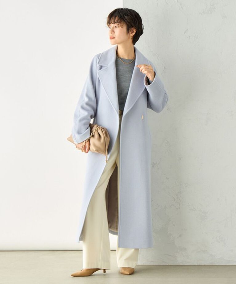 NOLLEY'S sophi「アンゴラロングベルテッドコート 24AW」|ダッフルコート|