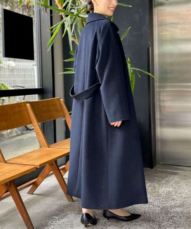 NOLLEY'S sophi「アンゴラロングベルテッドコート 24AW」|ダッフルコート|