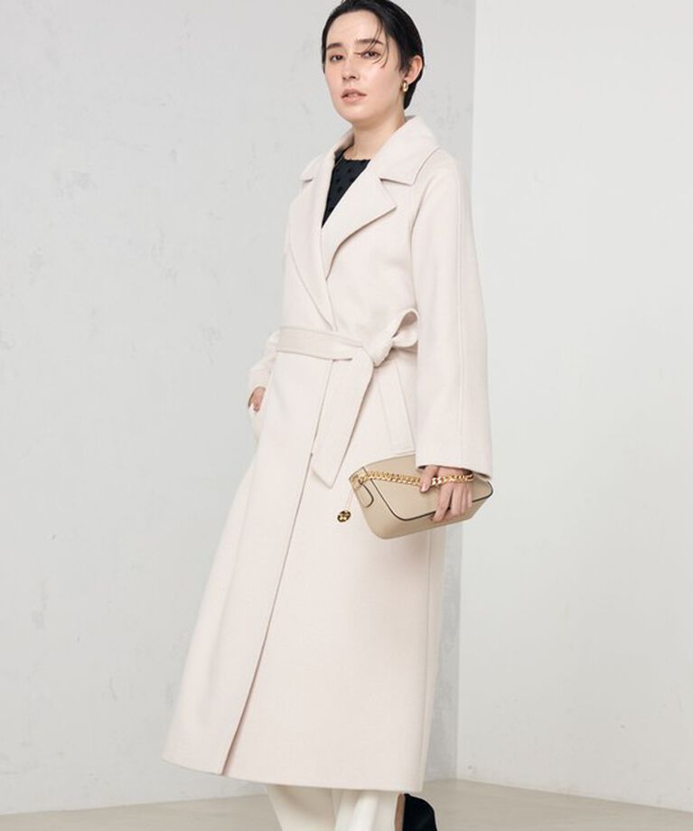NOLLEY'S sophi「アンゴラロングベルテッドコート 24AW」|ダッフルコート|