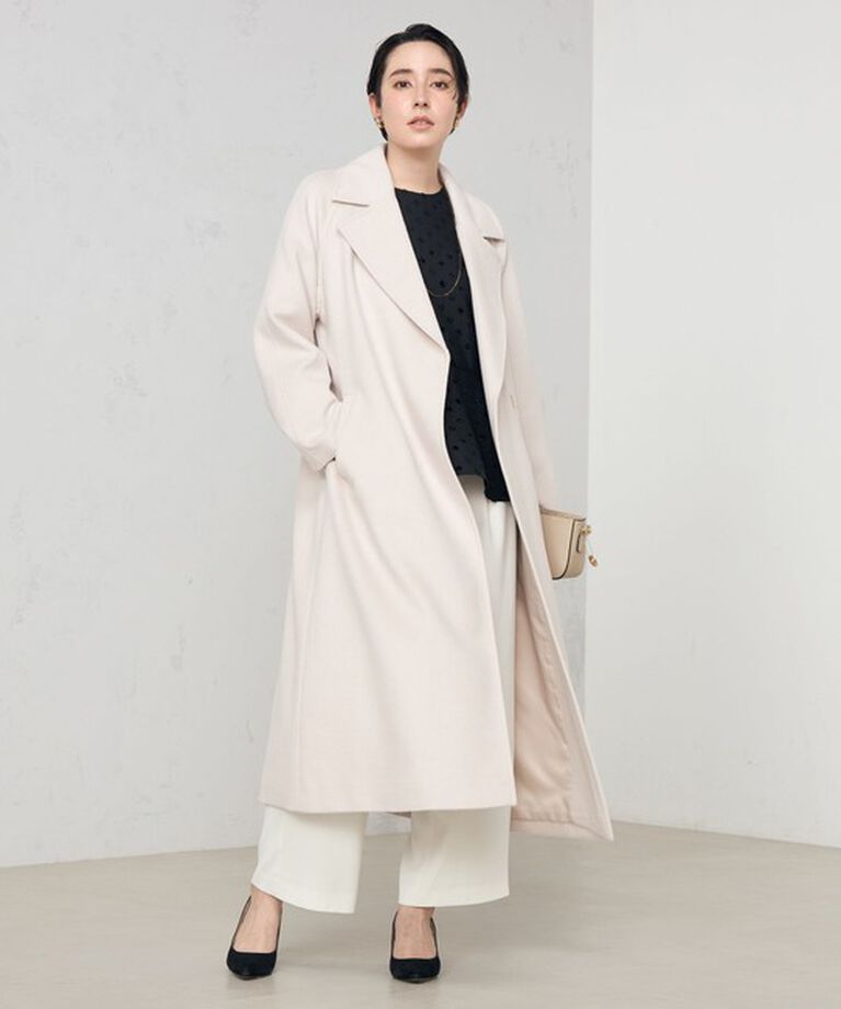 NOLLEY'S sophi「アンゴラロングベルテッドコート 24AW」|ダッフルコート|
