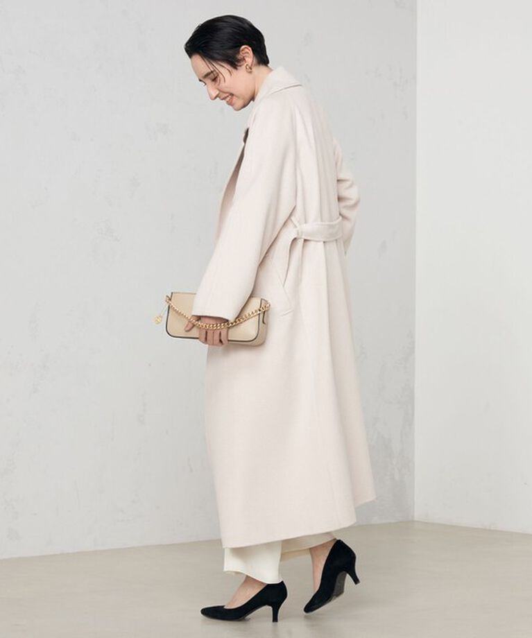 NOLLEY'S sophi「アンゴラロングベルテッドコート 24AW」|ダッフルコート|