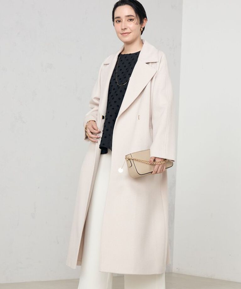 NOLLEY'S sophi「アンゴラロングベルテッドコート 24AW」|ダッフルコート|