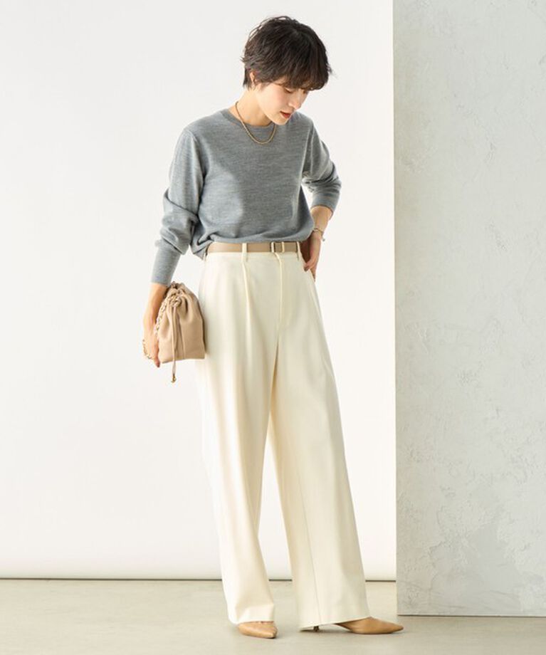 NOLLEY'S sophi「ウォッシャブル両面起毛セミワイドパンツ」|その他|