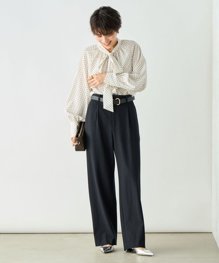 NOLLEY'S sophi「ウォッシャブル両面起毛セミワイドパンツ」|その他|