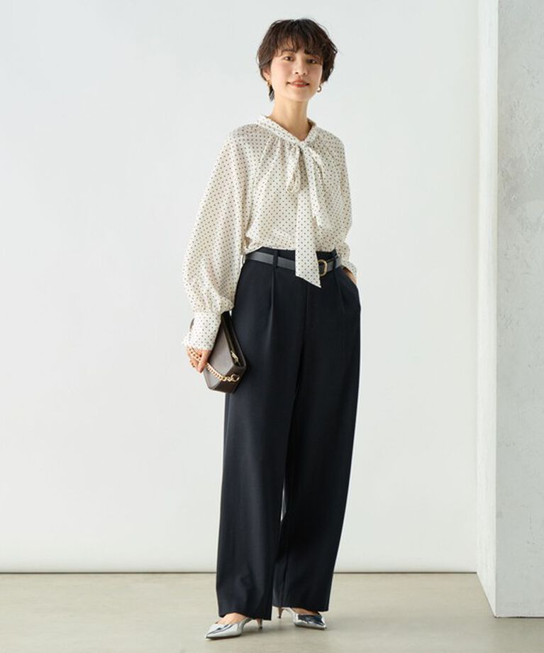 NOLLEY'S sophi「ウォッシャブル両面起毛セミワイドパンツ」|その他|
