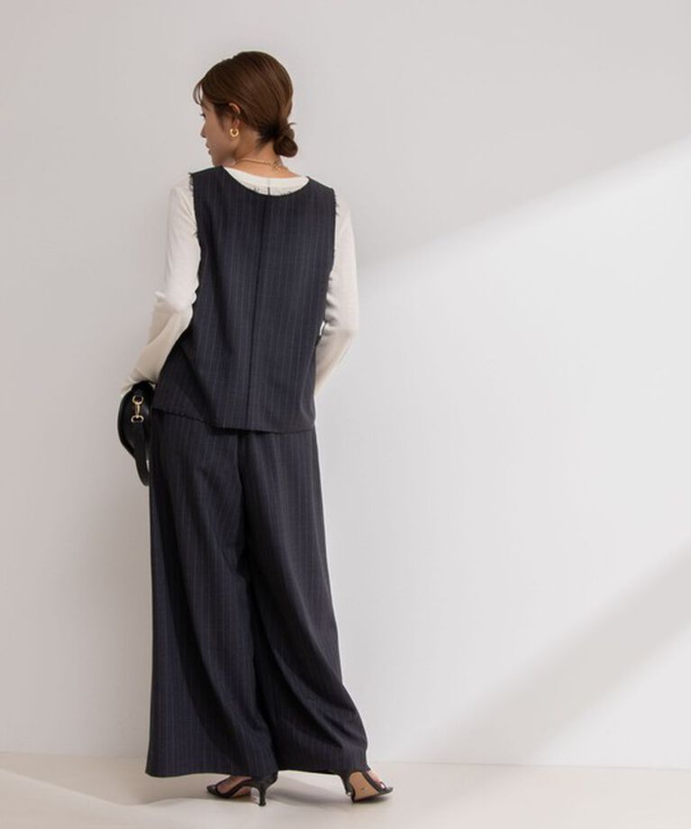 NOLLEY'S「◇【WEB限定サイズあり】《セットアップ対応》ウォッシャブルMannishワイドパンツ」|その他|