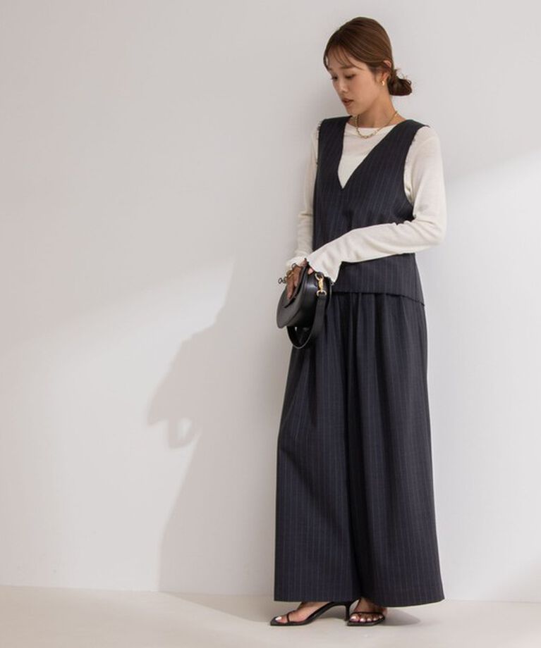 NOLLEY'S「◇【WEB限定サイズあり】《セットアップ対応》ウォッシャブルMannishワイドパンツ」|その他|