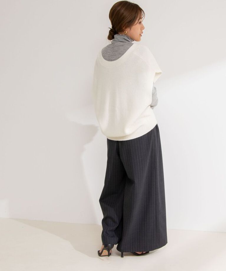 NOLLEY'S「◇【WEB限定サイズあり】《セットアップ対応》ウォッシャブルMannishワイドパンツ」|その他|