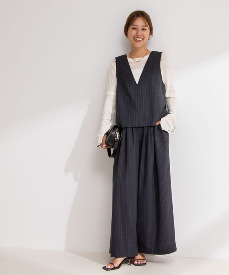 NOLLEY'S「◇【WEB限定サイズあり】《セットアップ対応》ウォッシャブルMannishワイドパンツ」|その他|