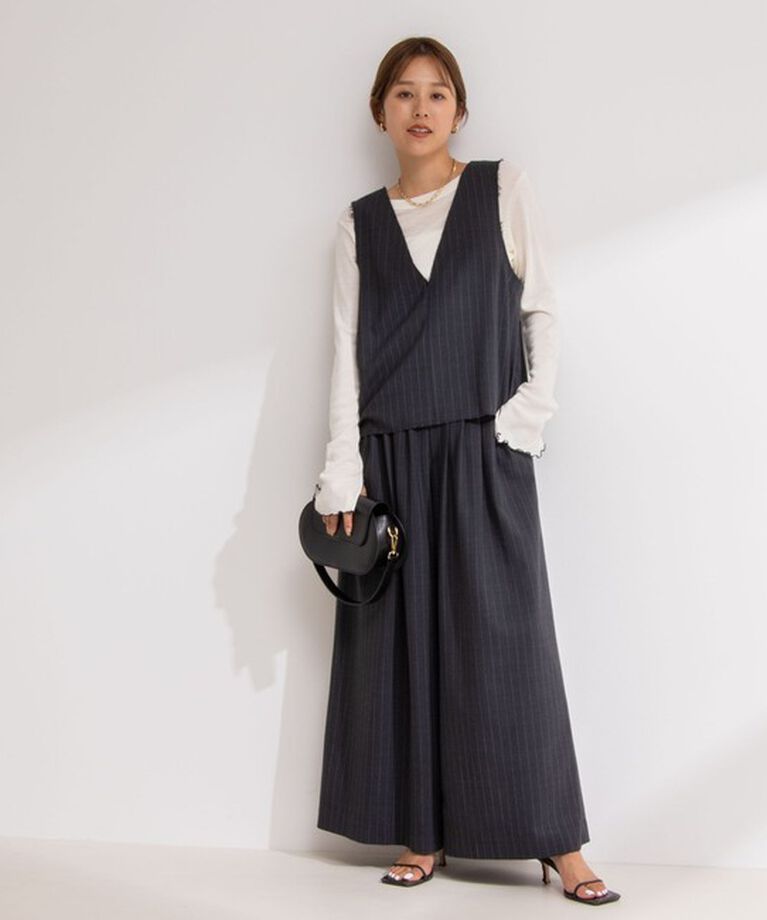 NOLLEY'S「◇【WEB限定サイズあり】《セットアップ対応》ウォッシャブルMannishワイドパンツ」|その他|