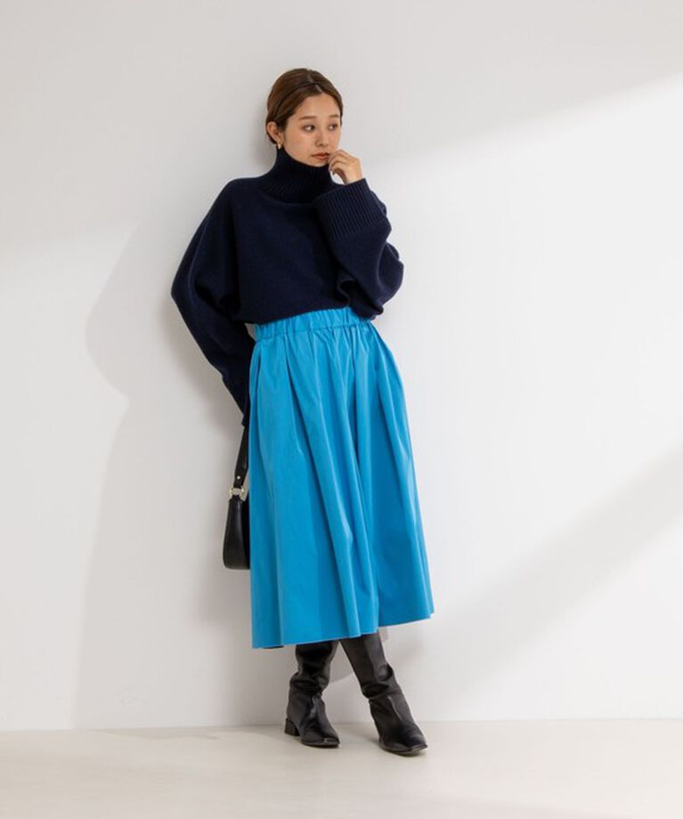 NOLLEY'S「【WEB限定カラーあり】ウォッシャブルリバーシブルタフタスカート」|スカート|