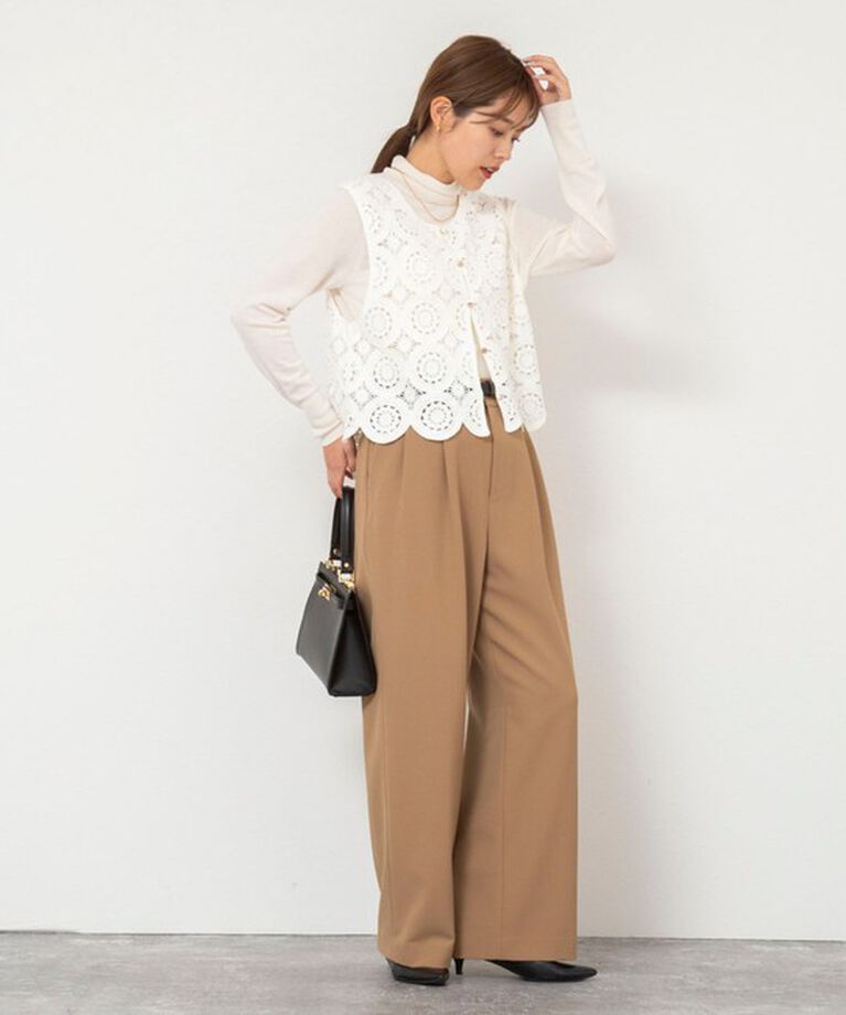 NOLLEY'S「《セットアップ対応》プレミアムストレッチ２タックワイドパンツ」|その他|