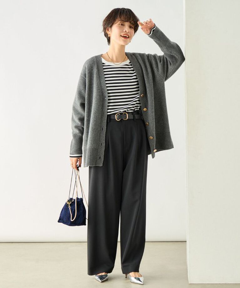 NOLLEY'S「《セットアップ対応》プレミアムストレッチ２タックワイドパンツ」|その他|