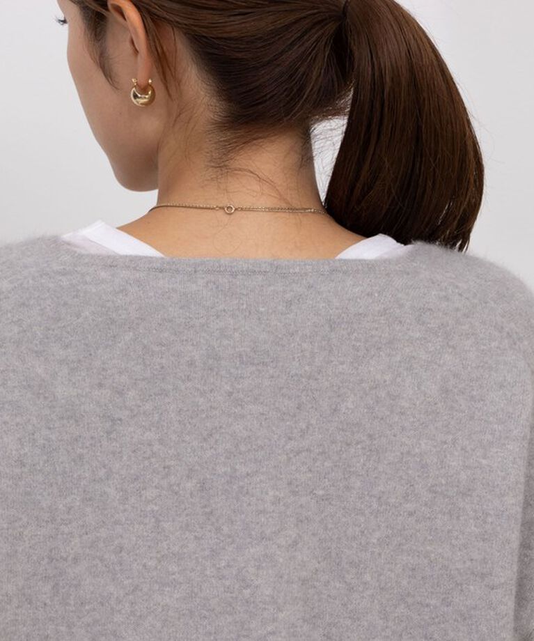 NOLLEY'S「ウォッシャブルヘアリーニットVネックプルオーバーニット」|ニット・セーター|