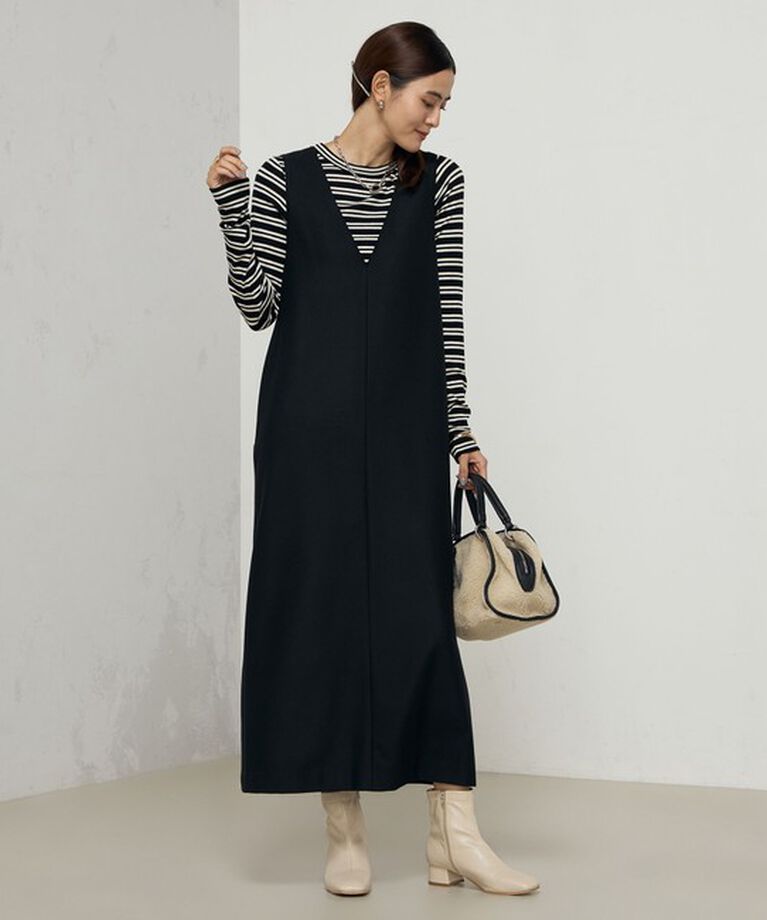 NOLLEY'S「《セットアップ対応》ウォッシャブル両面起毛2WAYワンピース」|ワンピース|