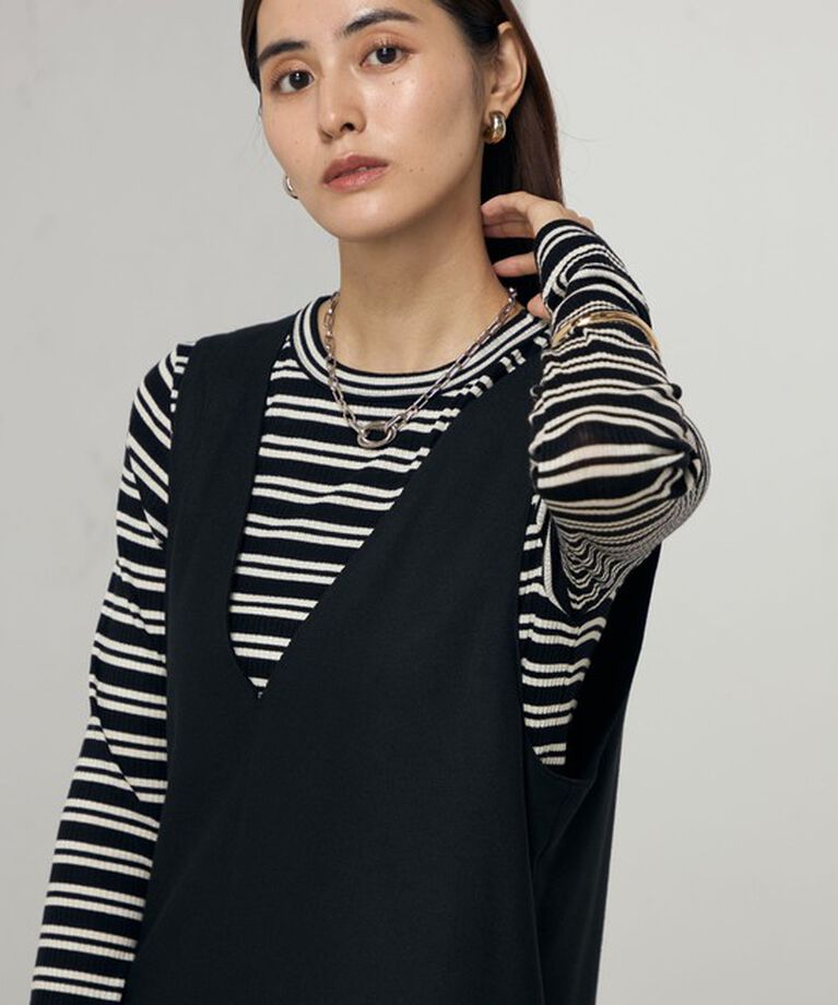 NOLLEY'S「《セットアップ対応》ウォッシャブル両面起毛2WAYワンピース」|ワンピース|