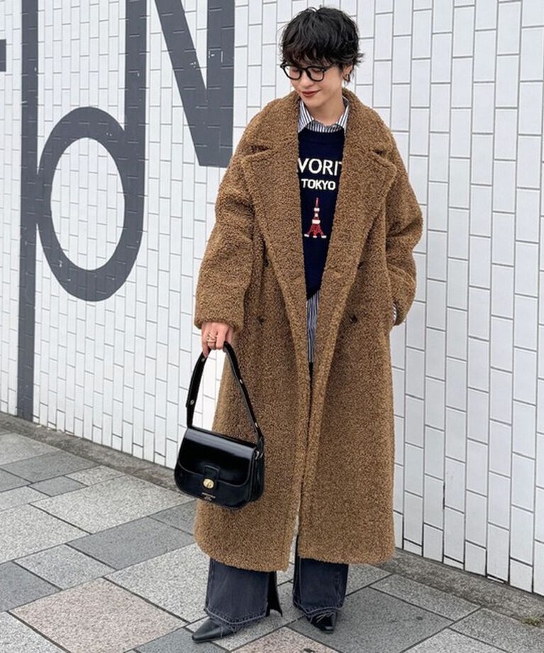NOLLEY'S sophi「フェイクテディファーロングコート」|ダッフルコート|キャメル