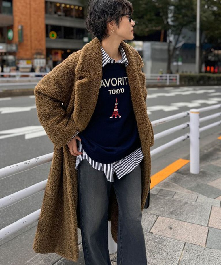 NOLLEY'S sophi「フェイクテディファーロングコート」|ダッフルコート|