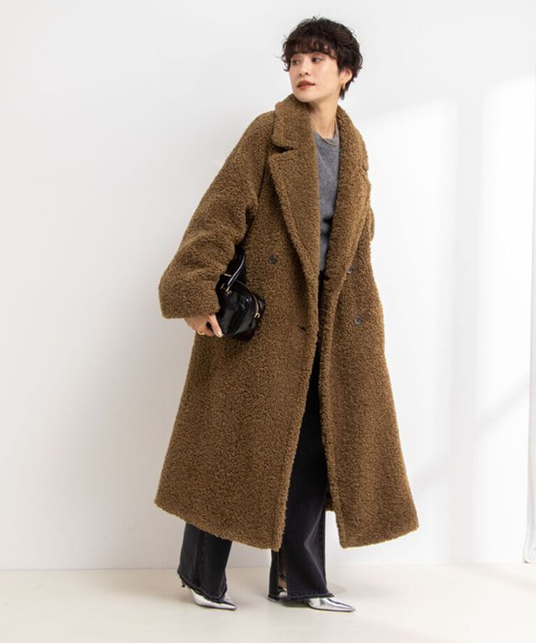NOLLEY'S sophi「フェイクテディファーロングコート」|ダッフルコート|