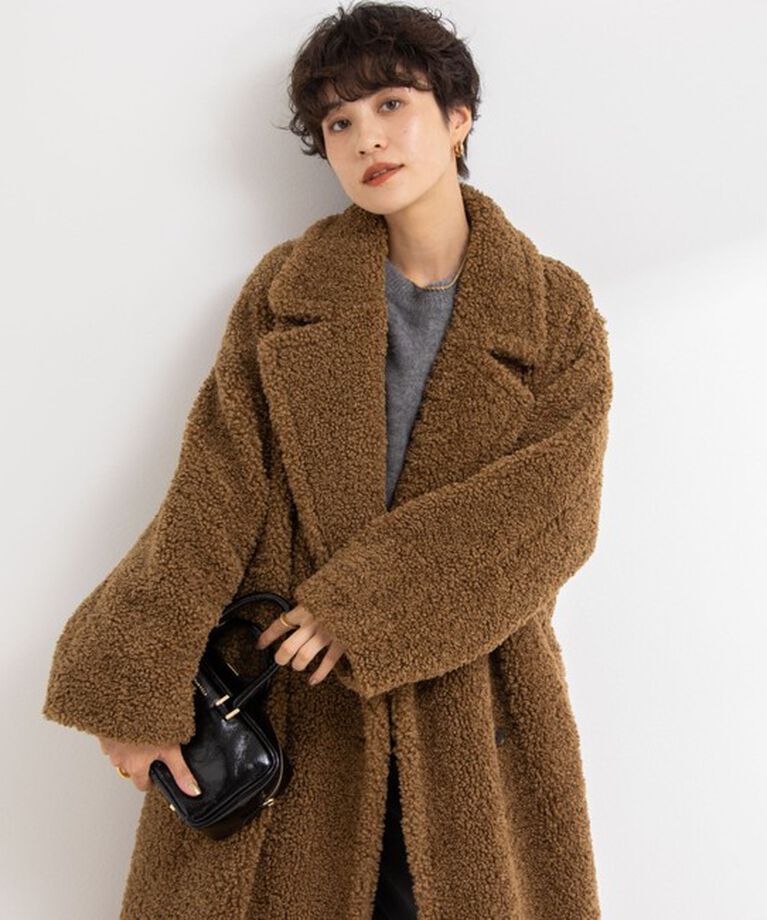 NOLLEY'S sophi「フェイクテディファーロングコート」|ダッフルコート|