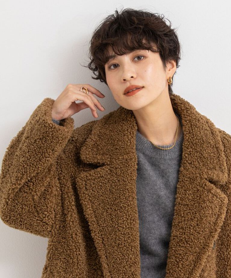 NOLLEY'S sophi「フェイクテディファーロングコート」|ダッフルコート|