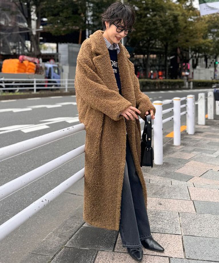 NOLLEY'S sophi「フェイクテディファーロングコート」|ダッフルコート|