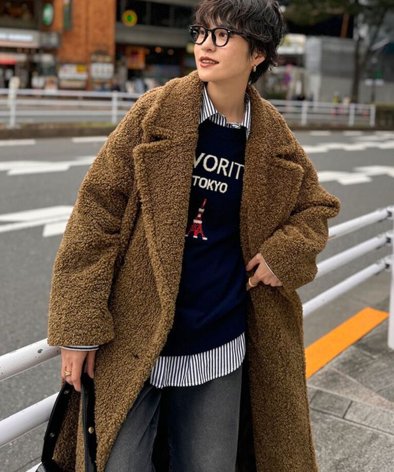 NOLLEY'S sophi「フェイクテディファーロングコート」|ダッフルコート|