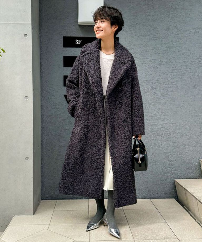 NOLLEY'S sophi「フェイクテディファーロングコート」|ダッフルコート|