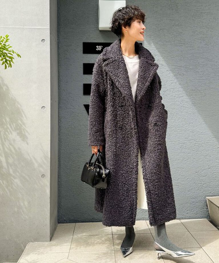 NOLLEY'S sophi「フェイクテディファーロングコート」|ダッフルコート|
