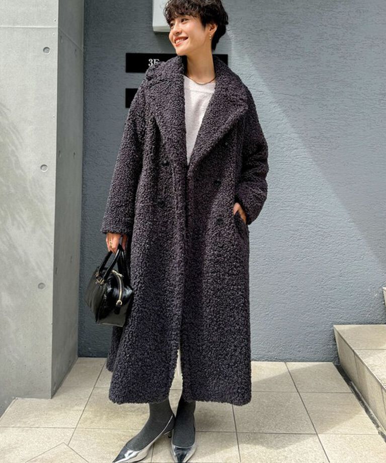 NOLLEY'S sophi「フェイクテディファーロングコート」|ダッフルコート|