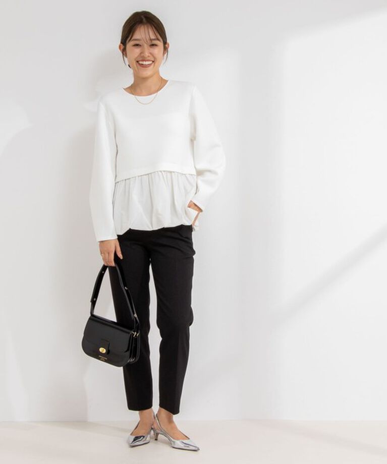 NOLLEY'S sophi「ウォッシャブルウール調サージテーパードパンツ」|その他|